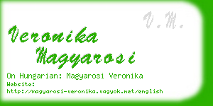 veronika magyarosi business card